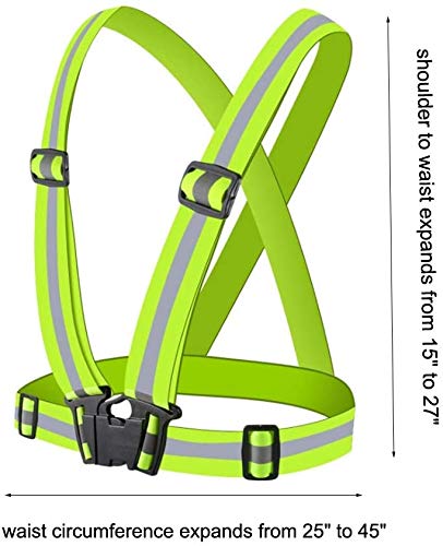 ONESWI Reflective Vest Running Gear Ultralight Runner Safety Vest, High Visibility Adjustable Reflective Safety Vest for Night Cycling,Hiking, Jogging,Dog Walking (2Pcs Black) … - BeesActive Australia