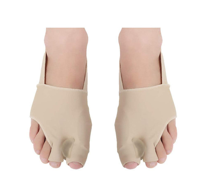 Bunion Straightener Protector Relief Sleeve w/Gel Bunion Stretchy Pads Cushioned Splint, Orthopedic Hallux Valgus Overlapping Corrector Bootie Guard Hammer Toe Pain Aid Surgery Treatment 2 Pc (S) S (Pack of 2) - BeesActive Australia