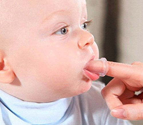 Finger Toothbrush for Toddlers,Finger Toothbrush 0 2 Years FDA Grade Soft Silicone for Clean Teeth and Gums by Noondl 3 - BeesActive Australia