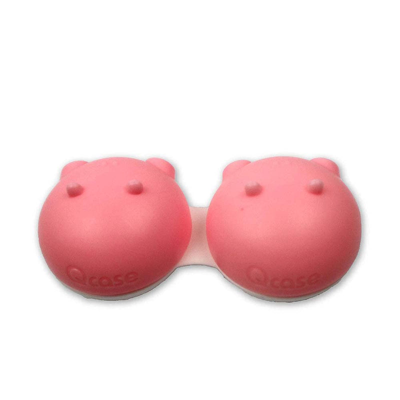 SPORTS WORLD VISION New 1 Pieces Hippo Fun Cute Animal Grey Contact Lens Cases, Lightweight, Portable and Distinctive Design, Cute and Fun Travel Contact Lens Storage/Soaking Case CE Marked - BeesActive Australia
