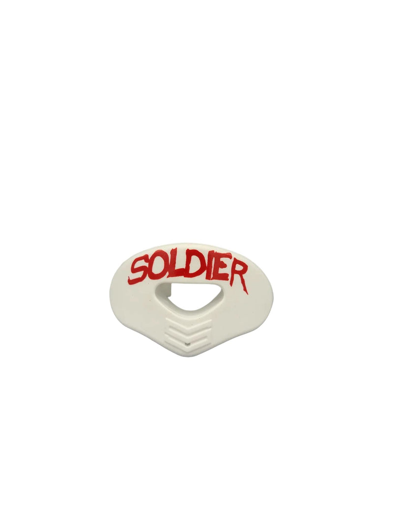 Soldier Joker Lip Protector Mouth Guard - OSFA, Works with Braces, Includes Helmet Straps, No Fitting Required, Football Mouthguard - BeesActive Australia