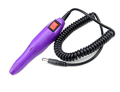 LILYS PET 20,000 RPM Light Type Professional Electric Nail Art Salon Drill Glazing Fast Machine,Electric Nail Art File Drill with 1 Pack of Sanding Bands (Violet) Violet - BeesActive Australia