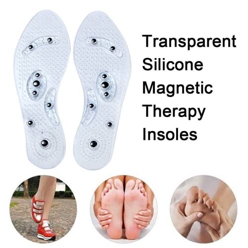 Magnetic Insoles Breathable Massage Therapy with Acupressure, Pressure Point Reflexology Insole, Anti Fatigue Massage Therapy, Relieve Pain, Orthotic Gel Shoe Insert for Men and Women (S (UK 4-7)) S (UK 4-7) - BeesActive Australia