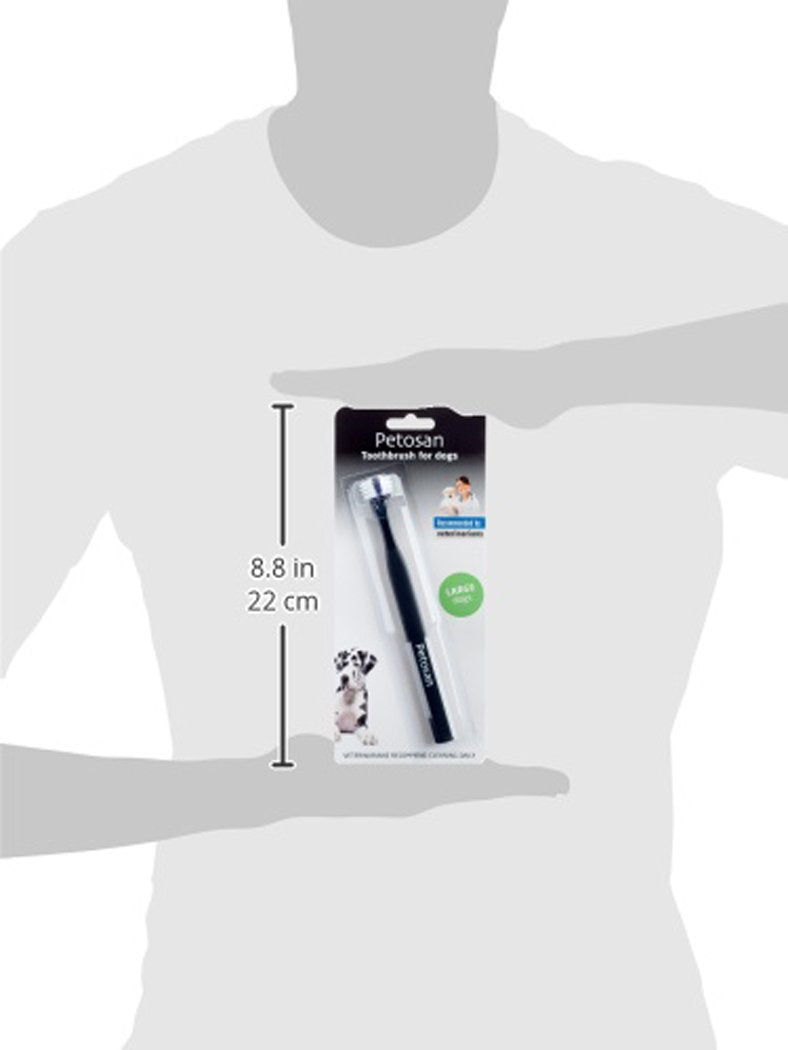 Petosan Double-Headed Toothbrush for Dogs Large 35+ lbs - BeesActive Australia