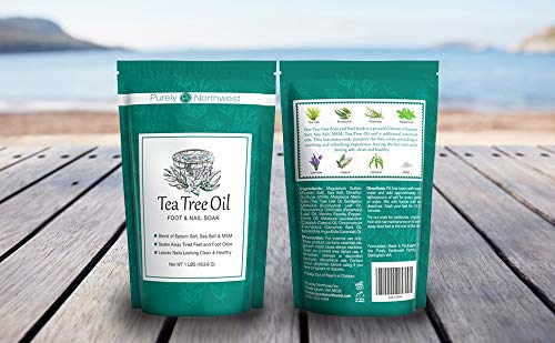 Tea Tree Oil Foot & Body Soak-Alleviates Toenail Fungus, Athletes Foot & Stinky Foot Odor. Softens Dry Calloused Heels, Relieves Burning & Itching associated with Fungal Irritations. Soothing for Plantar Fasciitis & Gout. Made in the USA by Purely Nort... - BeesActive Australia