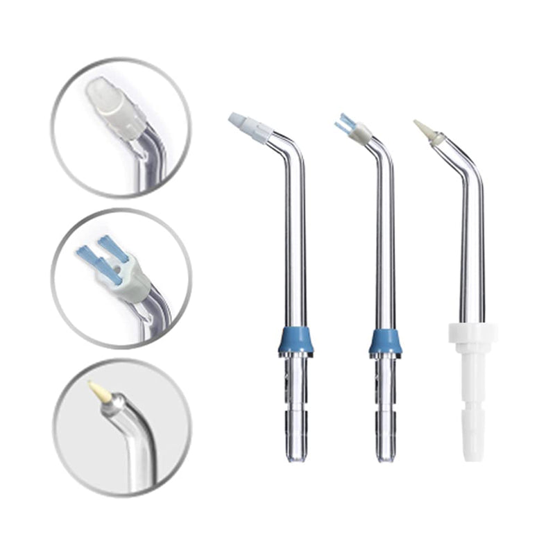 Jerilla 6pcs Oral Irrigator Nozzle Set Replacement Jet Tips Compatible with Waterpik Water Flosser WP-100 WP-250 WP-450 WP-560 WP-660 WP-811 WP-900 WP-940 - BeesActive Australia
