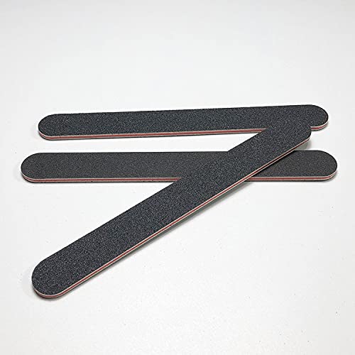 AONTON 20PCS Double Sided Emery Board Black Manicure Pedicure Tool 100/180 Grit Washable Nail Files. - BeesActive Australia