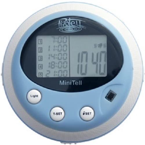 Pivotell Minitell Alarmed Pill Reminder - with up to 5 Audio and/or Vibrating Alarms per Day - BeesActive Australia