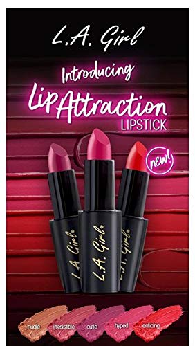 L.A. Girl Lip attraction lipstick- nudie, 0.11 Ounce - BeesActive Australia