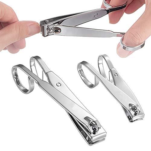 MosBug Nail Clipper Set-3PCS Stainless Steel Finger Nail,Toe Nail Clippers and Nail File with Metal Case for Women and Man - BeesActive Australia