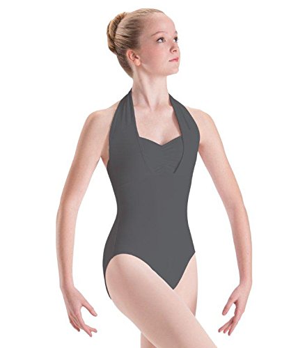 [AUSTRALIA] - Motionwear Overlay Halter Leotard Black Small Adult 