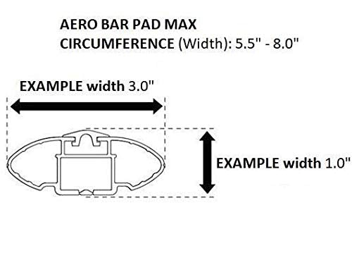 DORSAL Aero Rack Pads 34" Car Crossbar Roof Surfboard Kayak SUP Snowboard [Pair] - BeesActive Australia