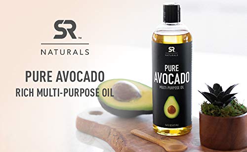 Pure Avocado Oil for Hair, Skin, Aromatherapy, Massage & More ~ 100% Natural and Non-GMO Project Verified (16oz) 16 Fl Oz (Pack of 1) - BeesActive Australia