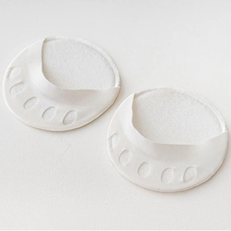 Foot Pads(3pairs) Reusable Soft Ball of Foot Cushions Forefoot Pads for Women Prevention Pain Relief Honeycomb Fabric Toe Socks, 5 Toes, Sweat Absorbent, Non-Slip, Foot Cover, Inner Socks heyveen Black White Apricot - BeesActive Australia