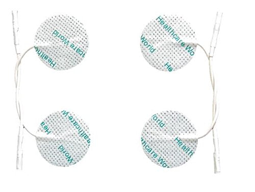 Round Tens Electrode Pads Tens Pads for TPN Tenscare NeuroTrac Flexi Tens Machines by Healthcare World - Pack of 16 - BeesActive Australia