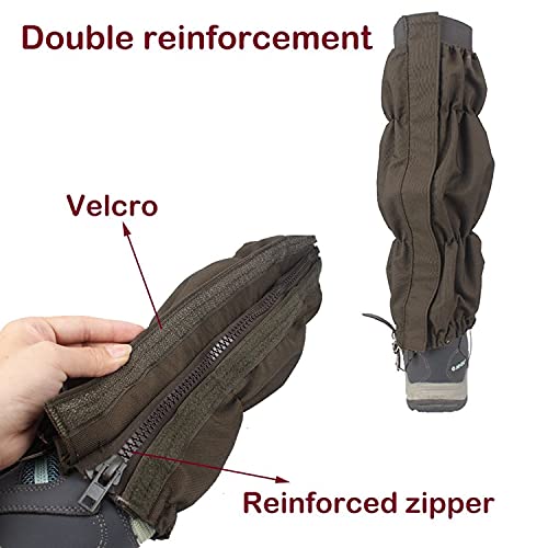 Fnina Thicken Oxford Snake Gaiters Snake Bite Protection Gaiter for Lower Legs Gaiter for Hiking Hunting Snake Proof Waterproof Snow Boot Cover onesize Adjustable Legging for Men and Women,Army green - BeesActive Australia