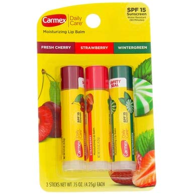 Carmex Daily Care SPF15 Variety Pack - 4 Packs of 3 Sticks - BeesActive Australia