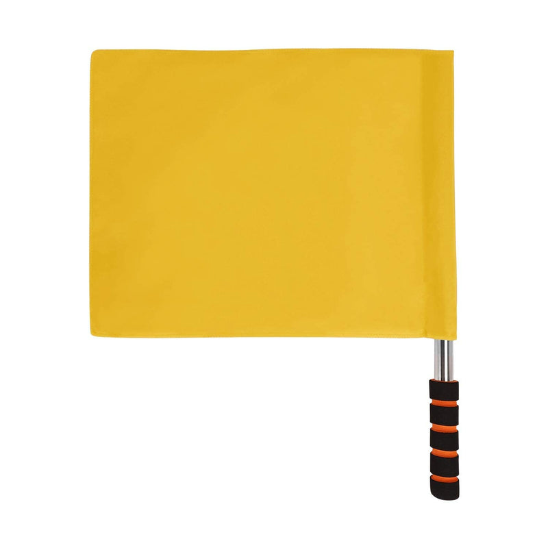 Sports Referee Flags with Metal Pole Foam Red Stainless Steel Hand Signal Flag Track and Field Sports Training Flag Athletic Competition Flag for Soccer Volleyball Football Linesman Command Flags Yellow - BeesActive Australia