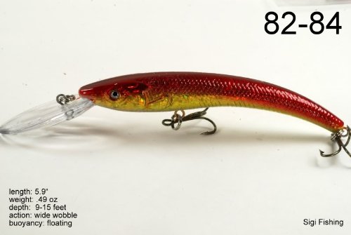[AUSTRALIA] - Akuna Pack of 5 Hypnotizer Series 5.9 inch Deep Diving Fishing Lure Holographic 