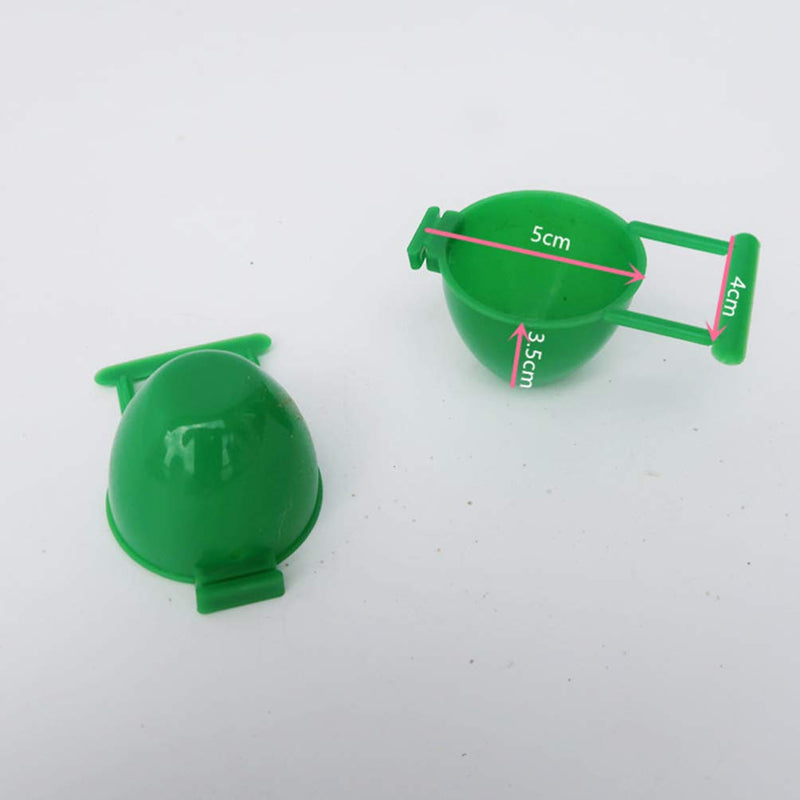 balacoo 10Pcs Bird Feeding Cups Bird Cage Feeders Parrot Feeding Bowls Water Bowl Bird Cage Accessory for Bird Parrot Macaw - BeesActive Australia