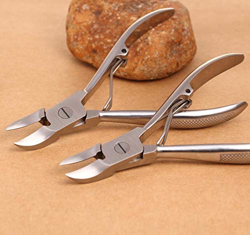 1PC Silver Toe Nail Clipper Nipper Chiropody Cutter Instrument Scissors With Handles Pedicure Plier For Thick And Ingrown Toe Nails Manicure Pedicure Rust Free - BeesActive Australia