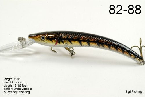 [AUSTRALIA] - Akuna Pack of 5 Hypnotizer Series 5.9 inch Deep Diving Fishing Lure Holographic 