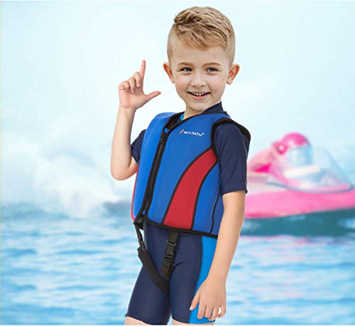Kids Swim Vest Boys Girls Swimming Float Jacket Floation Waterproof Swim Device Beige 2-3T - BeesActive Australia