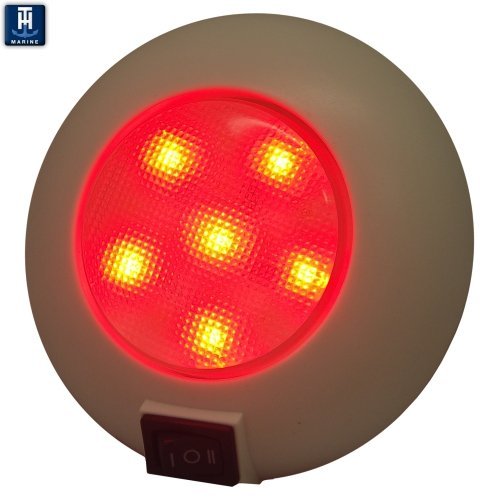 [AUSTRALIA] - TH Marine LED-51830-DP Dome Light with Switch, Red/White 