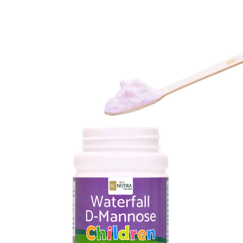 Waterfall D-Mannose Children - Apple & Blackcurrant - Infant D-Mannose - Suitable for Girls & Boys aged 3+ SC Nutra (Sweet Cures) - BeesActive Australia
