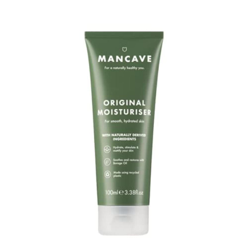 ManCave Skincare Duo Including Olivestone Face Scrub, 100ml and Original Moisturiser, 100ml Olivestone Face Scrub and Original Moisturiser - BeesActive Australia