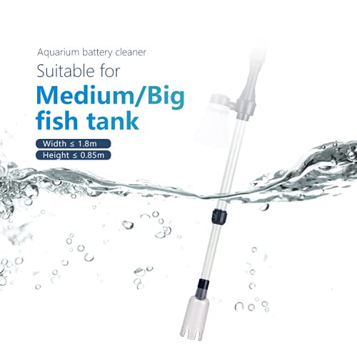 JORCEDI Electric Aquarium Fish Tank Siphon Pump Vacuum Gravel Water Filter Cleaner Pipe for Big and Small Tank Water Changing and Sand Clean - BeesActive Australia