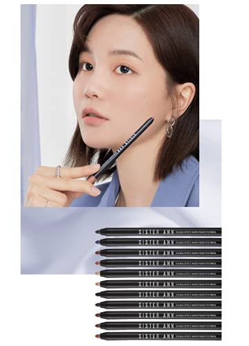 [SISTER ANN] DOUBLE EFFECT WATERPROOF EYEPENCIL 09_CHOCO BROWN - BeesActive Australia