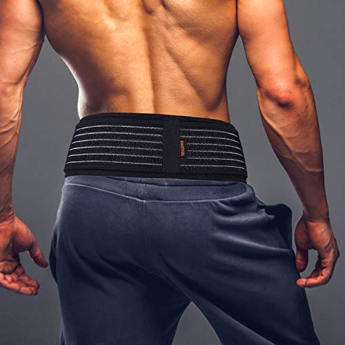 Thx4COPPER Compression Adjustable Sacroiliac Hip Waist Compression Belt, Lower Back Support Brace, Pain Relief for Sciatica, Pelvis, Lumbar,Nerve,Leg,SI Joint,Anti-Slip Pelvic for Men/Women Normal thickness fabric M - BeesActive Australia