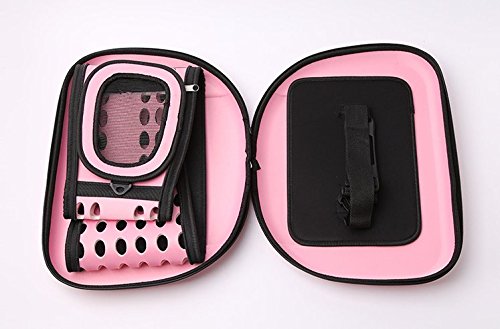 Foldable Pet Dog Cat Carrier Cage Collapsible Travel Kennel - Portable Pet Carrier Outdoor Shoulder Bag for Puppy Kitty Small Medium Animal Bunny Ferrets Transport Carry S Pink - BeesActive Australia