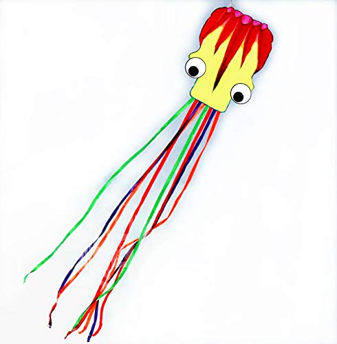 [AUSTRALIA] - Rainbow 196 Inches ( 5M ) Octopus Foil Kite, Come with Handle & String, Beach Park Garden Playground Outdoor Fun 