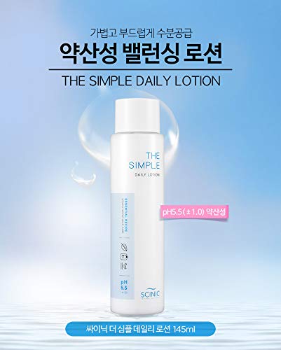 SCINIC The Simple Daily Lotion 145ml (1 EA) 4.9 Fl Oz (Pack of 1) - BeesActive Australia