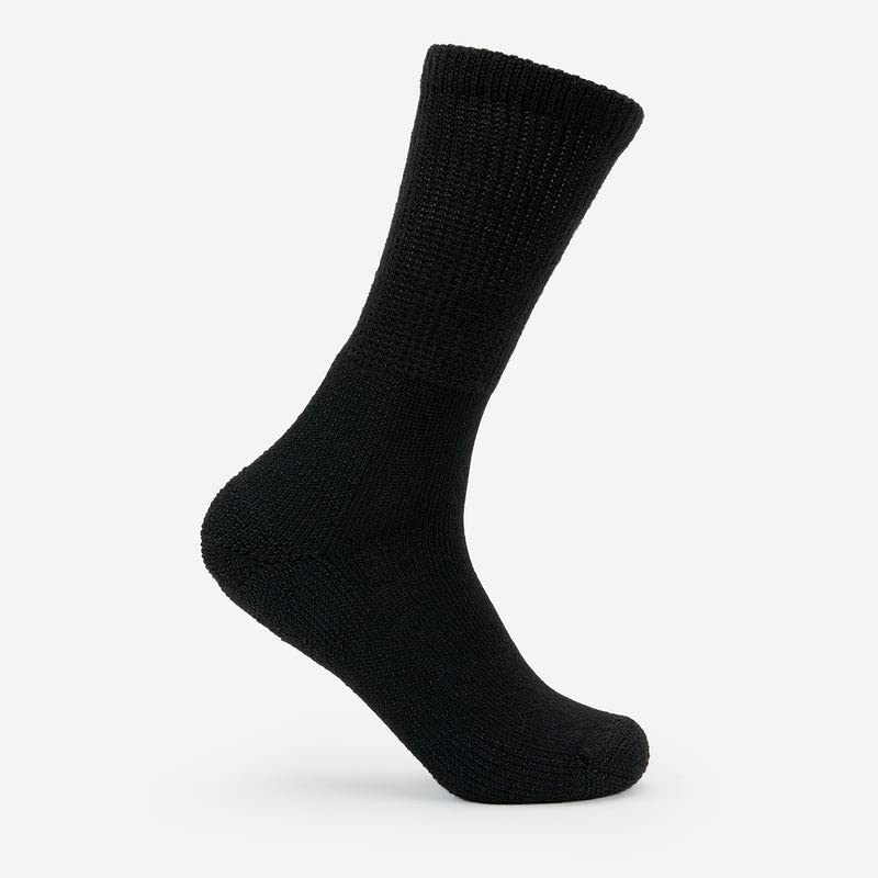 thorlos Wx Max Cushion Walking Crew Socks Medium Black - BeesActive Australia