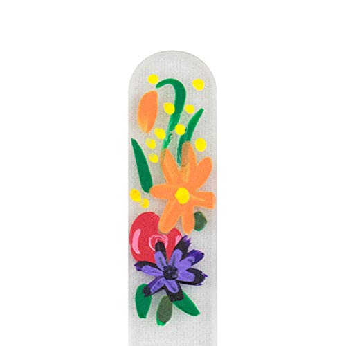 Summer Splash Hand Painted Genuine Czech Republic Crystal Nail File with Matching Acrylic Case - Medium - BeesActive Australia