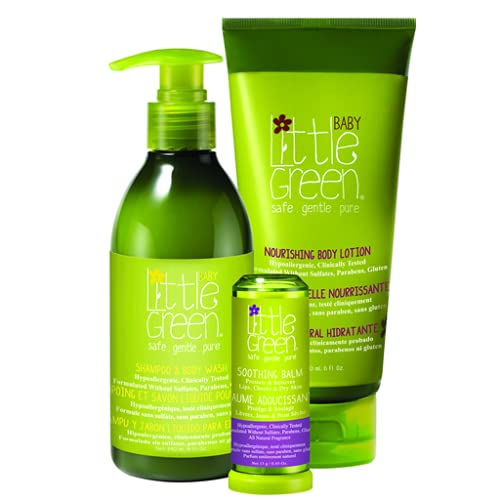 Little Green Nourishing Baby Lotion. Moisturizing Baby Body Lotion for Dry Skin and Sensitive Skin. Enriched with Shea Butter, Aloe, Avocado Oil, and Vitamin E to Nourish Skin. 6 fl. Ounces (LGBBLT6) - BeesActive Australia