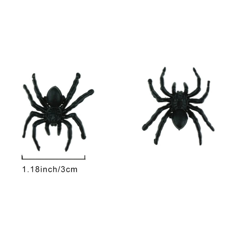 SaktopDeco 24 PCS Small Fake Spiders Scary Plastic Spiders Realistic ...