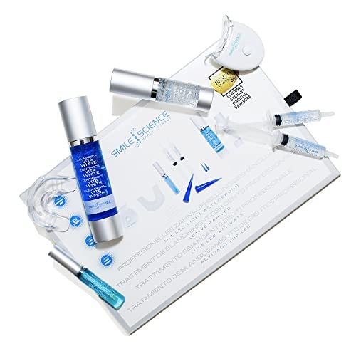 Smile Science Harley Street - Professional Teeth Whitening Treatment- Whitening Kit & Aftercare - Up to 8 Shades Whiter - Vegan Teeth Whitening Kit - Rapid Results - All-in-One Home Solution - BeesActive Australia
