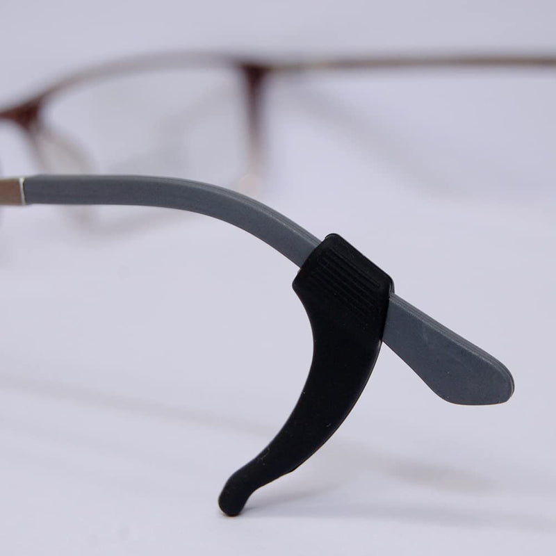 3 Pairs Anti-Slip Ear Hook Grip Glasses Accessories Ear Hook Eyeglass Temple Tip for Sunglasses and Glasses (Black) Black - BeesActive Australia