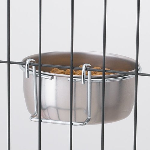 Pet Edge Stainless Steel Hanging Bowl 0.5 lb - BeesActive Australia