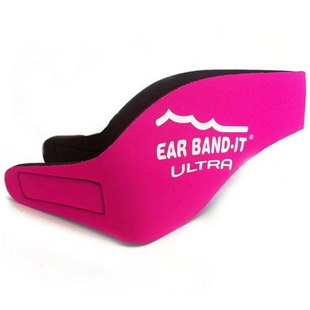 Ear Band-It Ultra Swimming Headband with Putty Buddies earplugs - 6 Pair Soft Silicone Premium Ear Plugs - The Best Swim Headband and Earplugs - Doctor Recommended Hot Pink Small (ages 3mo to 1yr) - BeesActive Australia