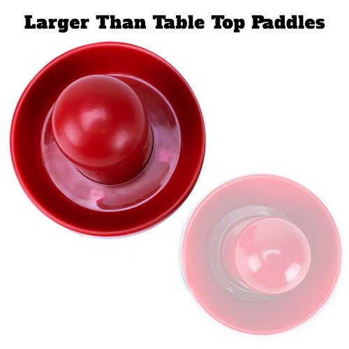 Brybelly Pucks & Paddles - Set of Two 3.75" Air Hockey Paddles & 3.25" Pucks – Replacement Pucks & Pusher Mallets for Full Size Air Hockey Game Tables - BeesActive Australia