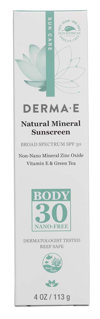 DERMA E Natural Sun Defense Mineral Sunscreen SPF 30, Oil-Free 4 oz - BeesActive Australia