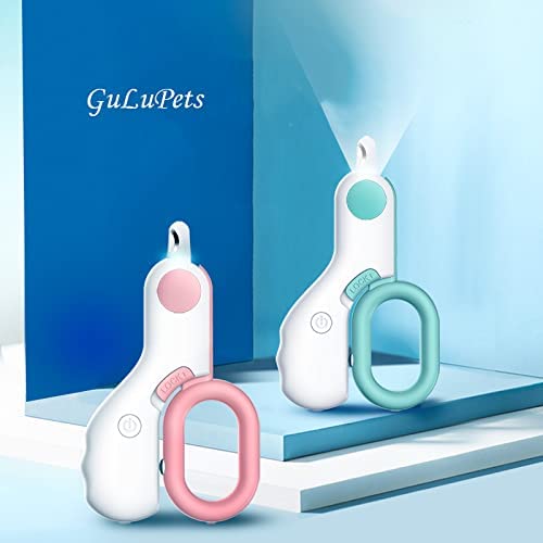 Small Animal Nail Clippers with LED Lights, Dog and cat Nail Trimmers, Professional Claw Trimmer for Tiny Dog Cat Kitten Bunny Rabbit Bird Guinea Pigs Ferret Hamsters. Avoid Excessive Cutting pink - BeesActive Australia