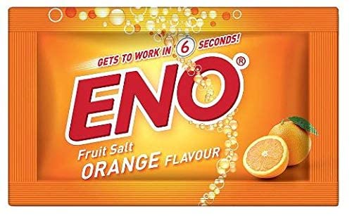 Eno Fruit Salt Orange Antacid Powder Baking Soda for Indigestion, Heartburn, Flatulence 30 Sachets 5 G Each  30 Sachets 5 g Each - BeesActive Australia