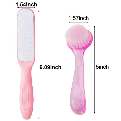 ONESWI Foot File, Premium Stainless Steel Foot Rasp File Callus Remover Professional Foot Scrubber - Dual Sided Foot File, Pink - BeesActive Australia