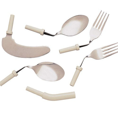 Homecraft Kings Angled Cutlery Utensils, Right Handed Spoon, (Eligible for VAT Relief in the UK) Adaptive Dining Aid for Limited Wrist or Arm Movement, Elderly, Disabled, Arthritis, Make Eating Easier - BeesActive Australia